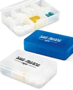 Porta comprimidos de plástico - 06: Organize seus medicamentos com praticidade e estilo. Guarde seus remédios de forma segura e moderna neste prático item de decoração. Ideal para manter sua saúde em dia. Adquira já o seu!