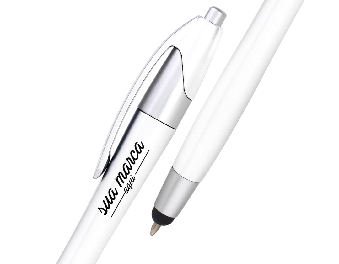 Caneta plástica com touch para escrita suave e precisa, ideal para assinar documentos, fazer anotações e checar listas. Prática e versátil, perfeita para uso educacional e no ambiente de trabalho. Adquira já a sua!