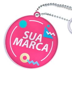 Chaveiro em acrílico: acessório moderno e prático para organizar suas chaves. Ideal para presentear ou usar no dia a dia. Adicione estilo e personalidade ao seu look com esse item versátil. Adquira já o seu!