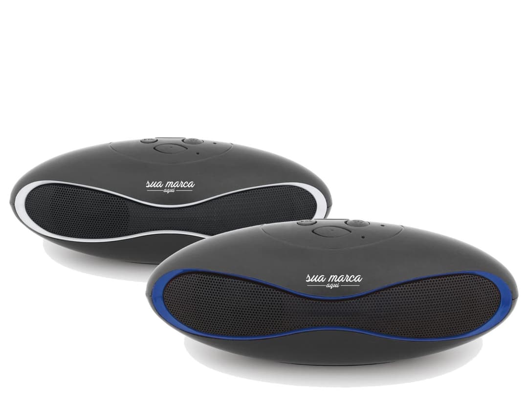 Caixa de som com microfone ideal para seu escritório! Aproveite a tecnologia moderna, design compacto e conexão wireless para suas reuniões online. Adquira já o seu!