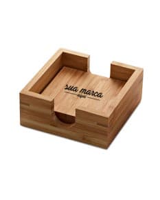 Porta-copos vintage em caixa de papelão marrom. Perfeito para presentear ou armazenar. Feito de material reciclado, com design retro. Adquira já o seu!