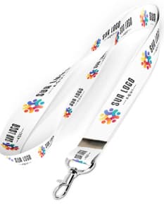 Cordão para crachá com mosquetão de 85 cm x 1,5. Design moderno e colorido, perfeito para identificação em eventos e empresas. Tecnologia e estilo em um único acessório. Conheça nossos produtos de brindes corporativos!