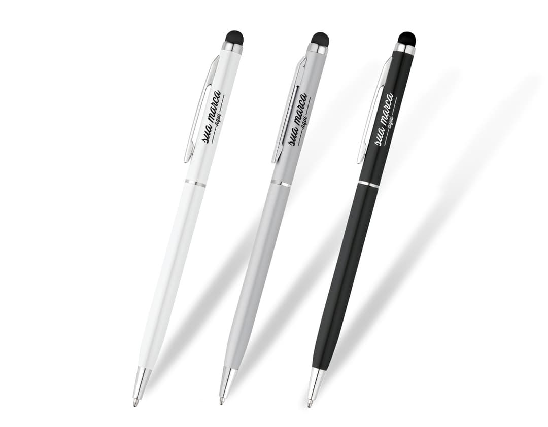 Caneta de metal com touch para escrita e desenho de alta qualidade. Ideal para uso no escritório, estudos ou negócios. Prática, elegante e durável. Adquira já a sua!