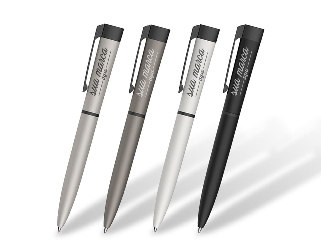 Caneta de metal elegante e sofisticada para escrita impecável. Perfeita para uso no escritório, escola ou em casa. Durável e resistente, com design moderno. Adquira já a sua!