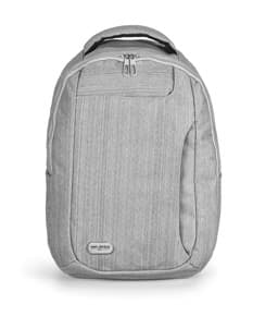 Mochila de couro marrom com alça ajustável e design moderno. Perfeita para viagens ou uso no dia a dia. Adquira já a sua no site de brindes!