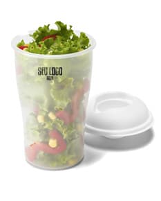 Copos para Salada - Práticos e modernos, ideais para transportar sua salada de forma higiênica e segura. Feitos em plástico resistente, com design clean e tecnológico. Perfeitos para levar sua refeição de forma saudável para o trabalho ou escritório. Compre já!