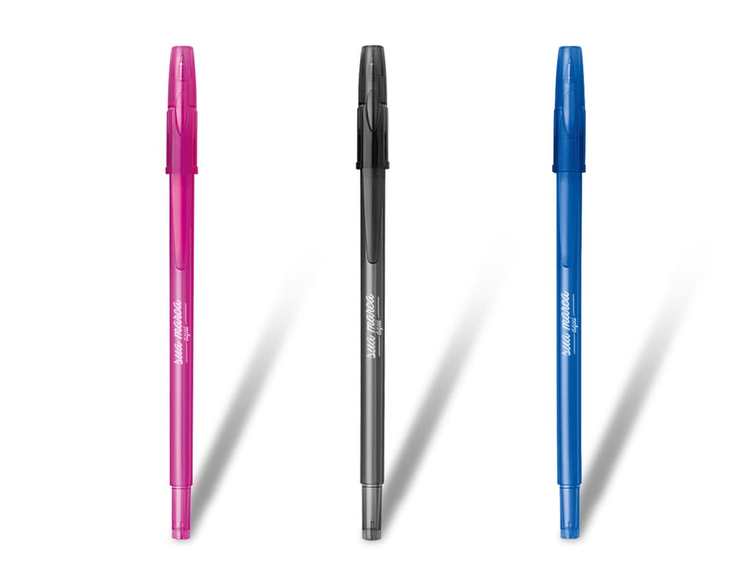Caneta esferográfica colorida de madeira em grupo, incluindo diversas cores vibrantes como pink, laranja, amarelo e mais. Perfeito para escrita, desenho e criação. Ideal para escola, escritório e artesanato. O código duplicado é garantia de qualidade e diversão! Compre já.