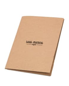 Pasta Porta Documentos A4 - Mantenha seus documentos organizados com essa prática pasta de papelão marrom. Ideal para escritório, escola ou em casa. Aproveite!