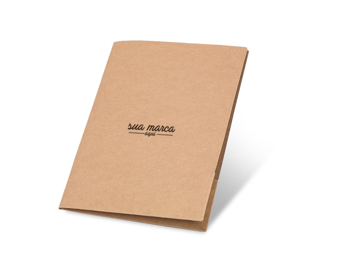 Pasta Porta Documentos A4 - Mantenha seus documentos organizados com essa prática pasta de papelão marrom. Ideal para escritório, escola ou em casa. Aproveite!