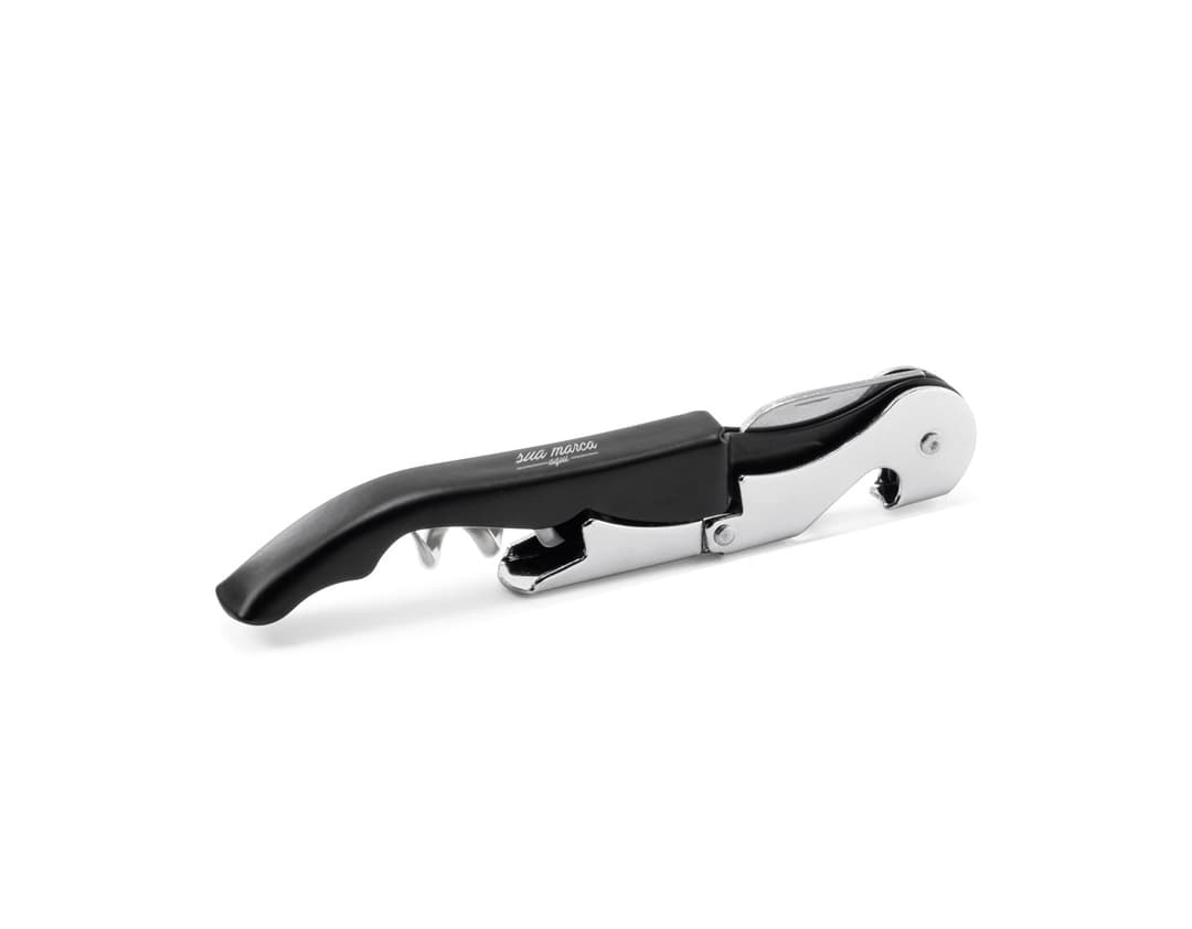 Saca-rolhas robusto e prático em metal cromado. Perfeito para abrir garrafas com facilidade. Ideal para uso doméstico ou profissional. Adquira já o seu!