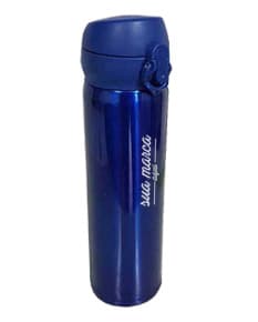 Garrafa Térmica 480ml: Mantenha sua bebida favorita quente ou gelada por horas! Design moderno em metal, ideal para viagens, trabalho ou passeios. Com tampa e higiênico bico de silicone. Garanta já a sua!