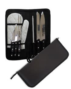 Kit churrasco 7 peças: o acessório essencial para seus momentos de lazer ao ar livre. Este conjunto moderno e prático vem em uma bolsa de couro portátil, ideal para viagens e reuniões em família. Adquira agora o seu kit e torne-se o mestre do churrasco!