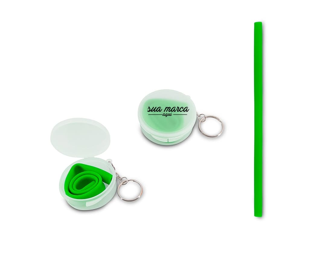 Canudo de silicone com estojo: prático, sustentável e colorido para te acompanhar em todos os momentos. Perfeito para levar na bolsa, no carro ou no trabalho. Ajude o meio ambiente e adquira já o seu!