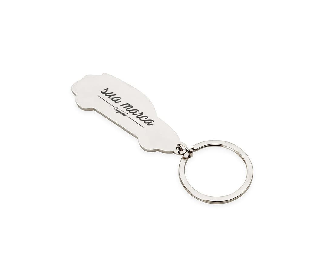 Chaveiro de metal para carro com design moderno e resistente. Ideal para quem preza pela segurança e controle de acesso. Combinando estilo e funcionalidade, este chaveiro é o acessório perfeito para manter suas chaves organizadas e protegidas. Garanta já o seu!