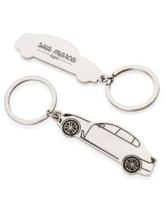 Chaveiro de metal para carro - Prático e seguro, este chaveiro em metal é ideal para adicionar um toque de estilo ao seu dia a dia. Feito com materiais de alta qualidade, é o acessório perfeito para manter suas chaves seguras e organizadas. Adquira já o seu!