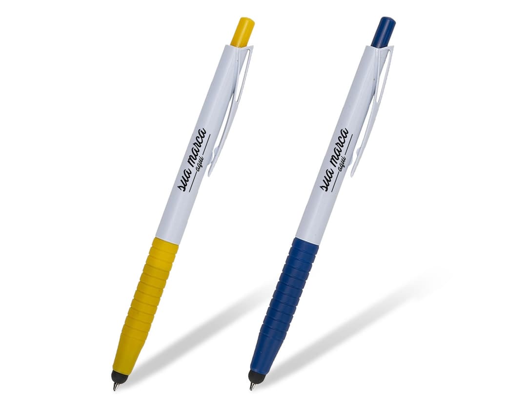 Caneta plástica touch para escrita suave e precisa. Ideal para uso em casa, na escola ou no escritório. Com ponta retrátil e design ergonômico, garante conforto ao escrever. Perfeita para anotações, desenhos e trabalhos escolares. Adquira já a sua!