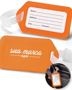Identificador de bagagens para viagens com segurança e estilo. Nunca mais confunda sua mala com a de outra pessoa. Feito em material resistente, ideal para suas aventuras. Adquira já o seu!