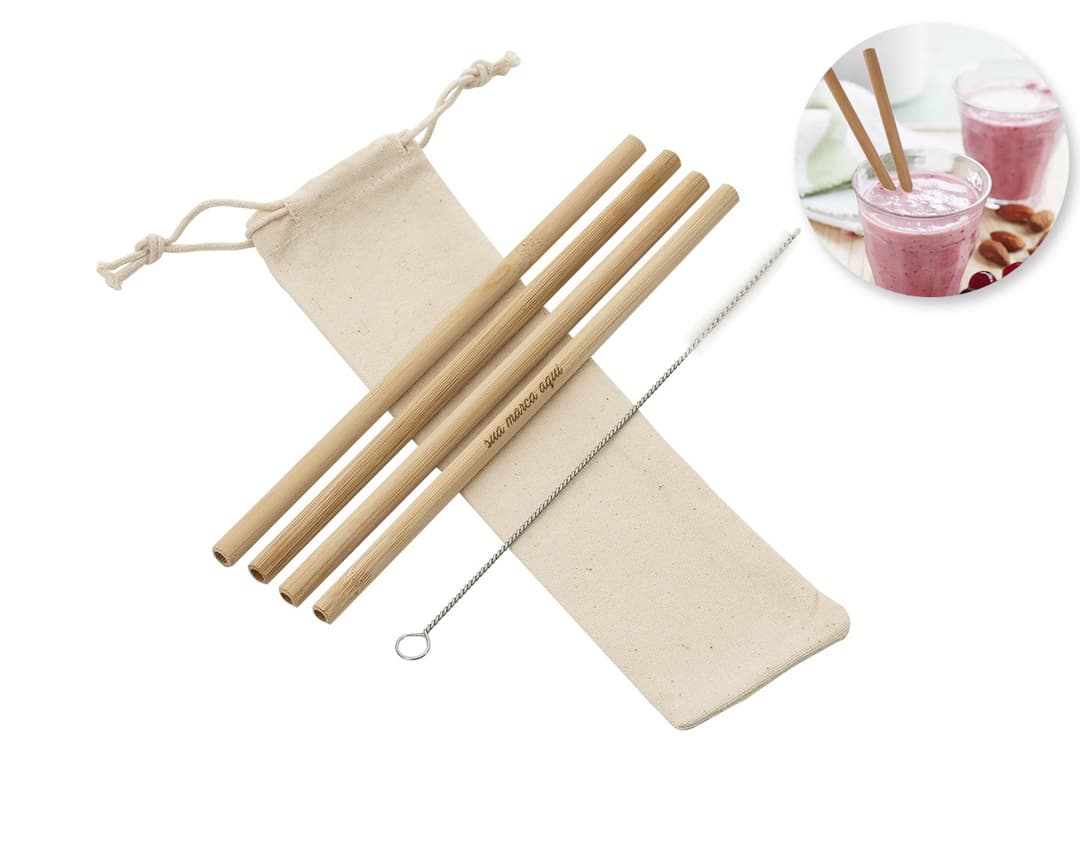 Kit de canudo de bambu com escova: o acessório sustentável perfeito para seu dia a dia. Feito de bambu natural, inclui escova para fácil limpeza. Ideal para drinks e smoothies. Diga adeus aos canudos plásticos! Adquira já o seu. #KitCanudoBambu #Sustentabilidade #AcessórioEcológico