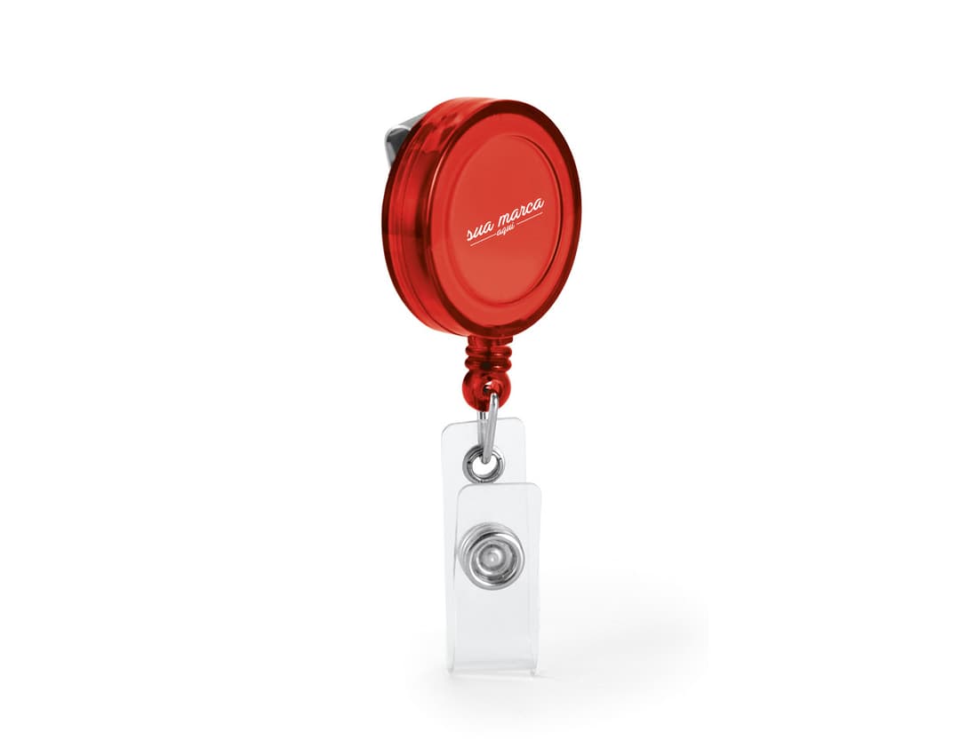 Porta Crachá - A solução perfeita para manter seus crachás seguros e sempre à mão. Com design moderno e prático, este porta crachá é o acessório ideal para eventos corporativos, feiras e conferências. Seu material resistente garante a segurança dos seus cartões de identificação, enquanto seu acabamento brilhante confere um toque de elegância. Mantenha-se organizado e protegido com o porta crachá!