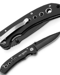 Canivete de aço inoxidável, afiado e resistente para uso em diversas situações. Possui lâmina cromada e cabo de plástico para melhor manuseio. Item ideal para quem busca praticidade e utilidade em um único utensílio. Adquira já o seu!