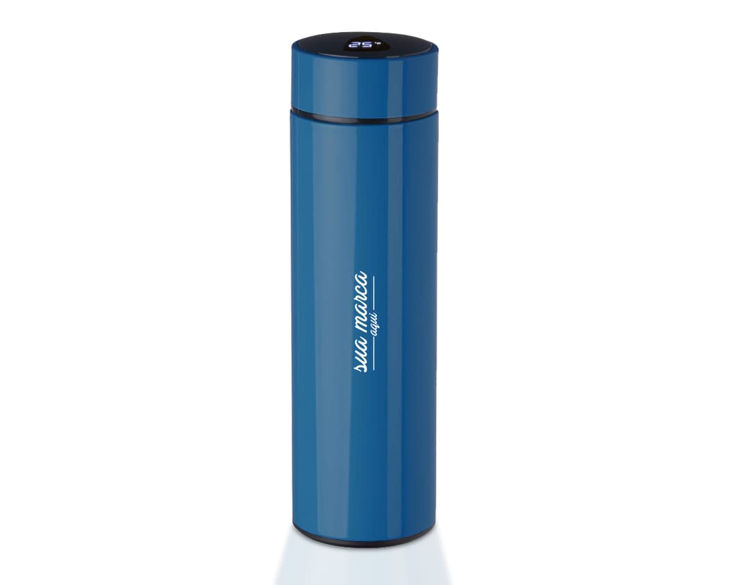 Garrafa Térmica 450ml - Mantenha suas bebidas quentes ou frias por horas com essa garrafa térmica de alta tecnologia. Feita de plástico resistente, é perfeita para viagens e atividades ao ar livre. Leve e portátil, é a solução ideal para quem busca praticidade e saúde. Nunca mais se preocupe com vazamentos, graças ao seu design clean e tecnológico. Adquira já a sua garrafa térmica e aproveite bebidas fresquinhas onde quer que esteja!??????????????????????????