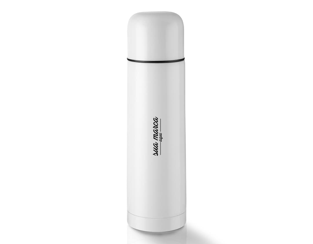 Garrafa Térmica 500ml: Mantenha suas bebidas na temperatura ideal com essa garrafa térmica de 500ml. Feita em plástico resistente, esse equipamento de higiene é perfeito para manter sua hidratação em dia. Seu design clean e embalagem prática a tornam ideal para levar para o trabalho, academia ou viagens. Não deixe de garantir a sua!