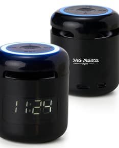 Caixa de som com relógio: A combinação perfeita entre tecnologia e praticidade. Aproveite o som de alta qualidade e a funcionalidade do relógio em um único produto. Ideal para quem busca praticidade e estilo. Acesse nosso site e garanta já o seu!