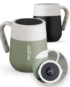 Caneca térmica de 500ml com display LED para manter sua bebida quente por mais tempo. Perfeita para café, chá e outras bebidas. Ideal para começar o dia com estilo e praticidade. Aproveite!