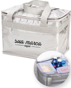 Bolsa Térmica 13 litros de Luxo - Mantenha seus alimentos frescos por mais tempo com esta bolsa térmica de alta qualidade. Ideal para viagens, picnic e praia. Com alça resistente e design elegante, é perfeita para presentear. Garanta já a sua!