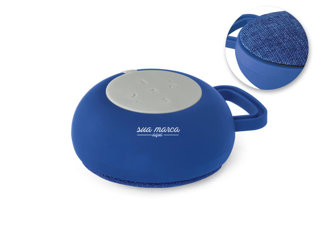 Caixa de som moderna e colorida, perfeita para alegrar o seu ambiente! Feita em plástico resistente, possui design redondo, limpo e moderno. Ideal para quem busca qualidade de som e praticidade. Adquira já a sua!
