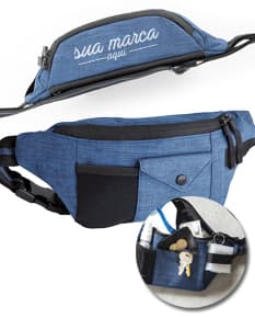 Pochete em couro sintético moderna e prática. Ideal para levar seus pertences com segurança e estilo. Perfeita para o dia a dia ou para uma saída casual. Com alça ajustável e bolsos espaçosos. Adquira já a sua!