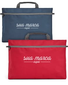 Pasta congresso 600D bolso principal preta de couro, moderna e elegante, ideal para armazenar e transportar documentos e pertences de forma segura e organizada.
