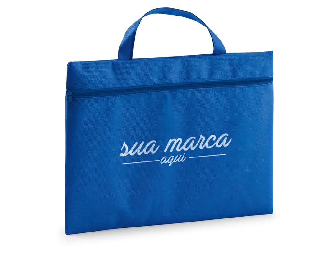 Pasta de couro marrom elegante, ideal para o escritório ou reuniões de negócios. Feita de material resistente e com alça confortável. Adquira a sua agora e esteja sempre preparado para impressionar!