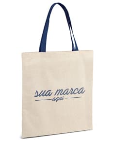 Sacola de algodão marrom para compras e presentes, com design moderno e elegante. Ideal para uso pessoal ou comercial. Compre agora e leve para casa essa peça de qualidade!