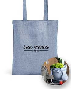 Sacola de algodão 375 x 415 mm - Perfeita para compras, passeios no shopping ou como acessório de moda. Feita em couro de luxo, é espaçosa e leve. Ideal para uso comercial e casual. Adquira já a sua!