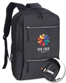 Mochila para notebook preta em couro, perfeita para viagens de negócios. Com compartimento espaçoso e design moderno, ideal para armazenar seus pertences com estilo e elegância. Acessório indispensável para executivos e profissionais que buscam praticidade e sofisticação. Garanta a sua agora e esteja sempre preparado para o sucesso!