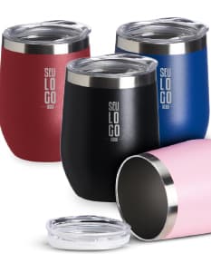 Copos de Inox 320ml - Ideais para armazenar líquidos, esses copos de metal são duráveis e modernos. Perfeitos para manter suas bebidas quentes ou frias por mais tempo. Adquira já o seu!