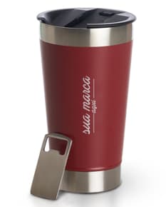 Copo térmico 500ml texturizado para manter sua bebida gelada por mais tempo. Ideal para drinks, sucos e até mesmo água. Perfeito para festas, encontros e passeios. Garanta já o seu!