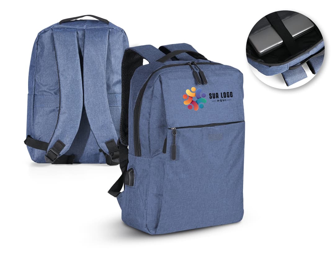 Mochila de nylon 21l USB, perfeita para viagens de negócios ou casual. Com design moderno e elegante, possui alças confortáveis e grande espaço de armazenamento. Ideal para guardar seus pertences com segurança. Compre já e tenha estilo e praticidade em suas mãos!