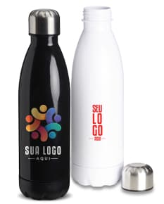 Garrafa Plástica de 700ml - Ideal para Bebidas Alcoólicas e Bebidas Especiais. Perfeita para Celebrações, Restaurantes, Festas e Bares. Garrafa de Luxo, Translúcida e com Tampa Dourada. Aproveite!