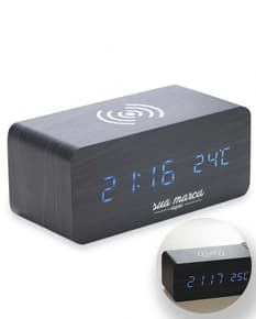 Relógio de Madeira - Equipamento Eletrônico Moderno e Elegante para Escritório em Casa. Mantenha-se Organizado e Pontual com este Acessório de Madeira de Alta Qualidade. Ideal para Armazenar Dados e Manter sua Rotina em Dia. Embale com Estilo e Praticidade!