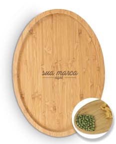 Petisqueira de bambu 28,5 x 20,5 - Perfeita para servir seus petiscos favoritos com estilo e elegância. Feita de bambu natural, é uma opção sustentável e charmosa para suas reuniões e eventos. Ideal para armazenar nuts, frutas secas e snacks saudáveis. Adquira já a sua!