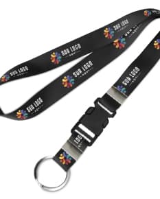 Cordão com fecho de mochila e argola de alta qualidade, perfeito para personalização! Ideal para identificação de objetos ou como brinde corporativo. Adquira já o seu e destaque-se com praticidade e estilo. Garanta o seu cordão personalizado agora mesmo!