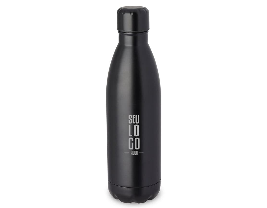 Squeeze Aço Inox 750ml - Ideal para manter suas bebidas preferidas sempre por perto. Garrafa de alta qualidade, perfeita para qualquer ocasião. Aproveite!