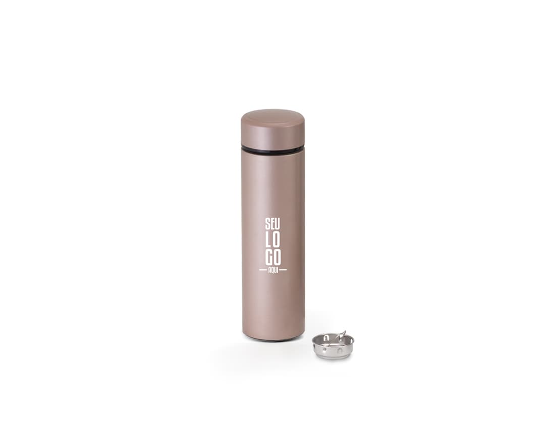Garrafa térmica 500ml, mantenha suas bebidas quentes ou geladas por horas! Perfeita para levar para o trabalho, academia ou viagens. Super prática e resistente. Adquira já a sua!