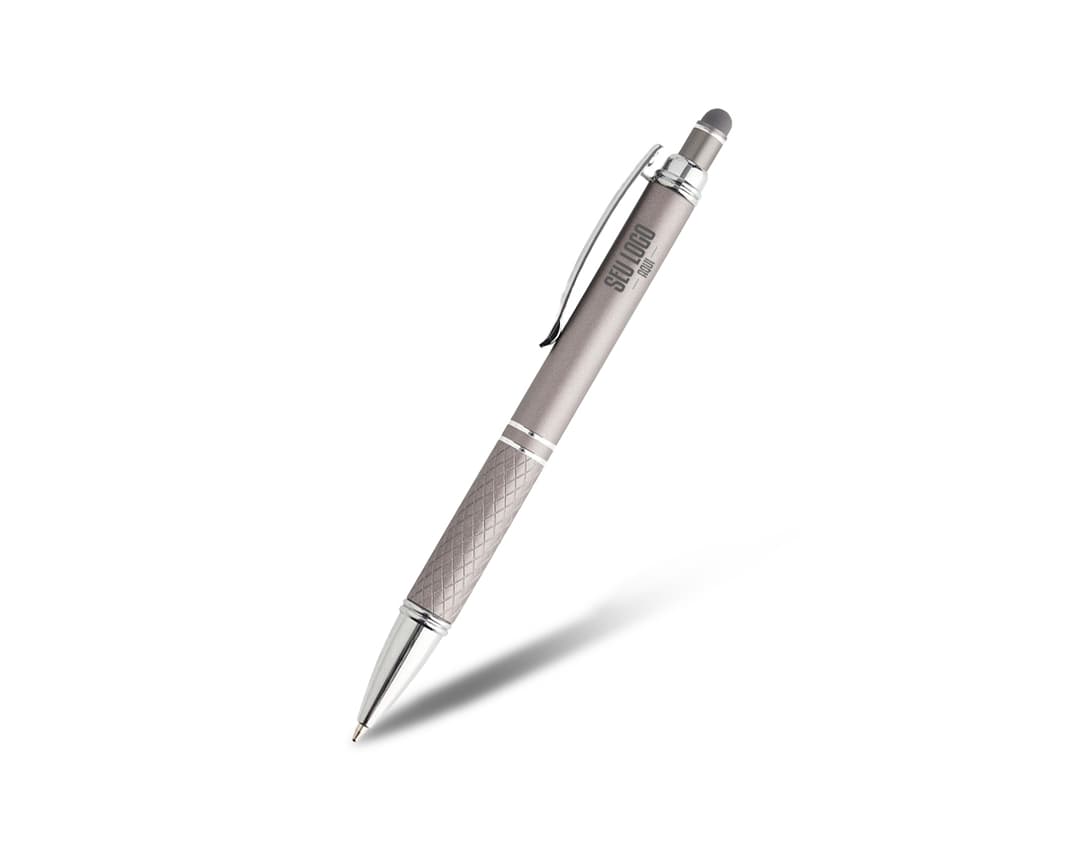 Caneta metal touch para brindes personalizados. Tenha em mãos elegância e praticidade com essa caneta touchscreen. Ideal para presentear seus clientes!