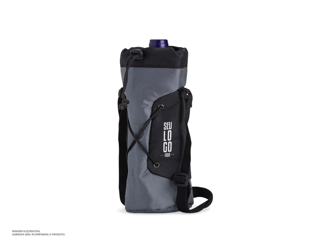 Capa para garrafa nylon para manter sua bebida gelada por mais tempo. Ideal para uso em viagens, passeios e no trabalho. Mantenha-se sempre hidratado com estilo. Compre já!
