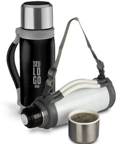Garrafa térmica de 1,2 litros, ideal para manter suas bebidas quentes ou frias por mais tempo. Perfeita para levar para o trabalho, academia ou viagens. Garanta já a sua! Mantenha-se hidratado(a) em grande estilo com nossa garrafa térmica de alta qualidade.