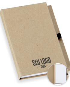 Bloco de anotações vintage em papel amarelo emoldurado com design grunge e borda marrom. Objeto antigo com espaço em branco para escrever, perfeito para escritório, negócios, lembretes e mensagens.