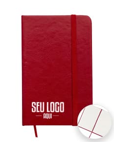 Bloco de anotações 14x8 vazio, em formato de notebook, com papel em branco e design amarelo, ideal para escrita de mensagens e lembretes no escritório.